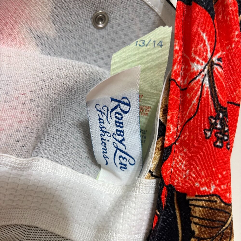 VTG Robby Len Retro Swimsuit, Size 13/14 - Picture 6 of 8